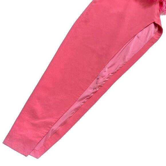 David Koma High Slit Feather Bra Dress in‎ Pink - Picture 5 of 16